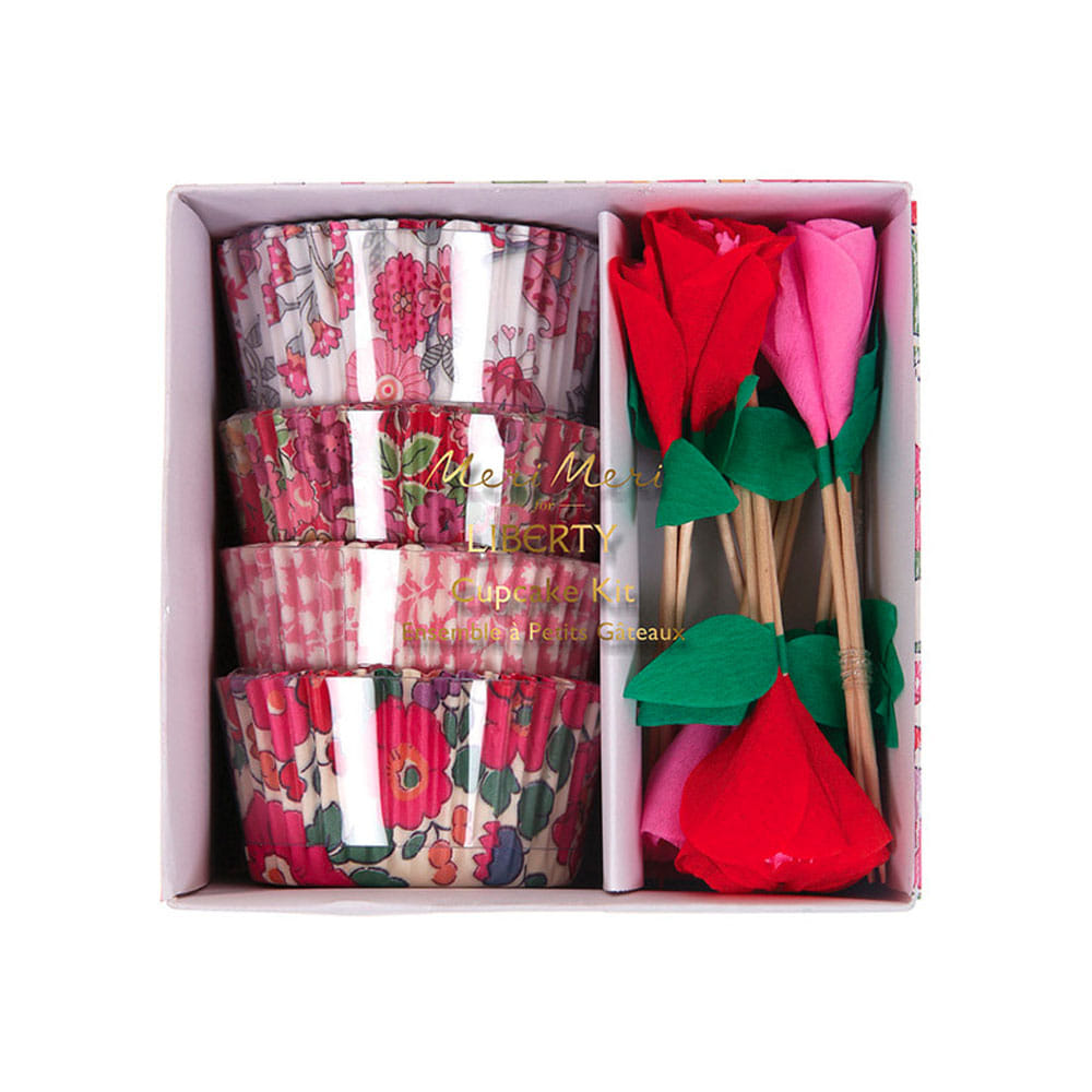 meri meri ♥Liberty Red Cupcake Kit(45-2709)